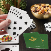 Mason Masonic auf Green Spielkarten (In Situ)