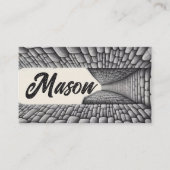 Mason Mauerwerk Hintergrund Visitenkarte (Vorderseite)