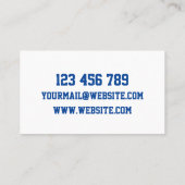 Mason Mechanic Business Card Visitenkarte (Rückseite)