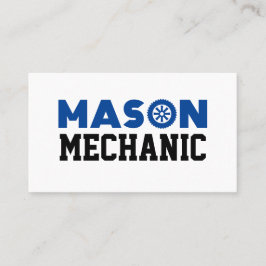 Mason Mechanic Business Card Visitenkarte