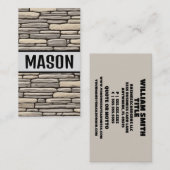Mason Modern Visitenkarte (Vorne/Hinten)