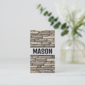 Mason Modern Visitenkarte (Stehend Vorderseite)