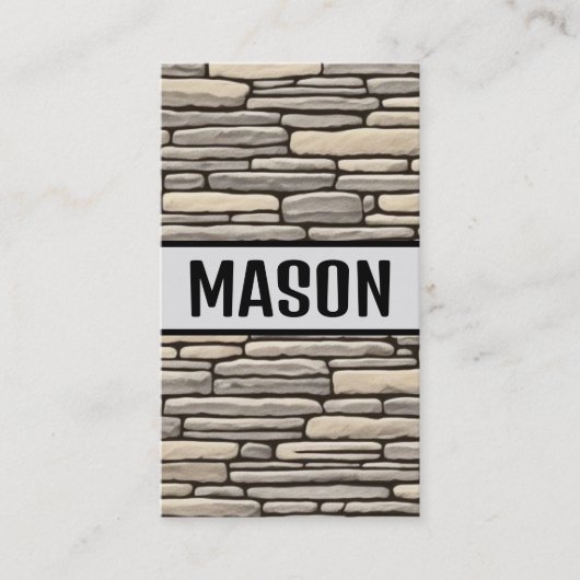 Mason Modern Visitenkarte (Vorderseite)