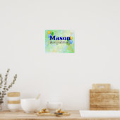 Mason Musical Name Kinderzimmer Room Poster (Küche)