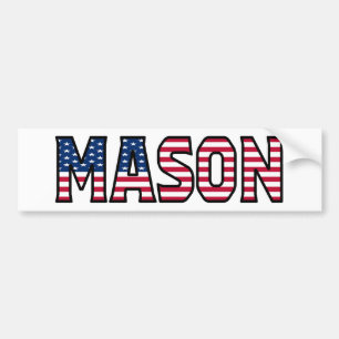 Mason Name Vorname USA Aufkleber Sticker Auto Autoaufkleber