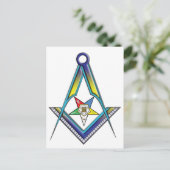 Mason OES Postkarte (Stehend Vorderseite)