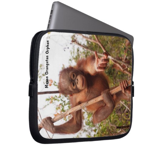 Mason Orangutan Orphan Lend a Hand Electronics Bag Laptopschutzhülle (Vorne Rechts)