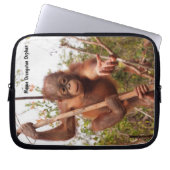 Mason Orangutan Orphan Lend a Hand Electronics Bag Laptopschutzhülle (Vorderseite)