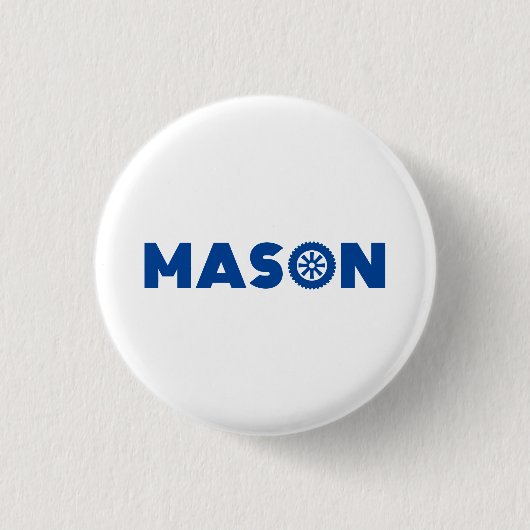 Mason Petrol Head Button (Vorderseite)