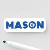 Mason Petrol Head Namensschild (Beispiel)