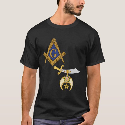 Mason Shriner Split Masonic Shrine Noble Shirt (Vorderseite)