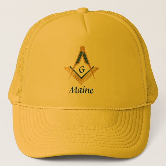 Mason Staat von Maine Truckerkappe (Vorderseite)