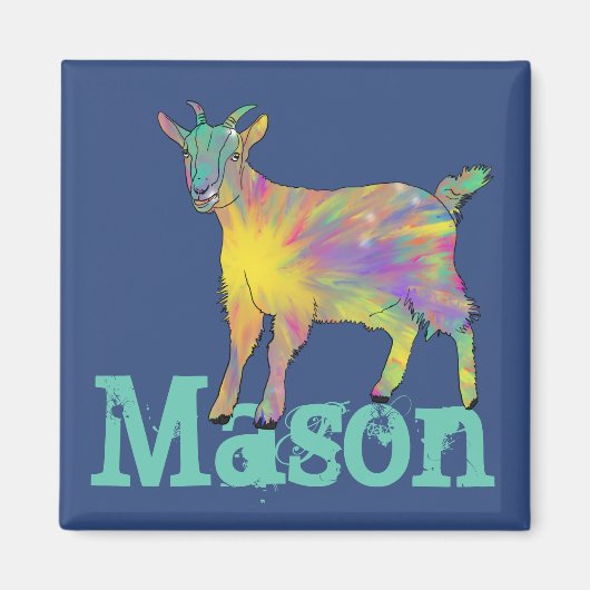 Mason Sternexplosion Ziegen Farbiges Süße Tier Kun Magnet (Vorne)