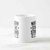 Mason Stone Strong Custom Name Mug Kaffeetasse (Mittel)