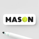 Mason Tennis Name Tag Namensschild (Beispiel)