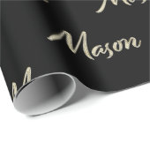 Mason Vorname Name edles Geschenkpapier Papier (Rolleneckpunkt)