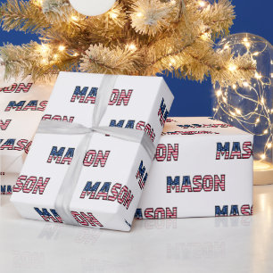 Mason Vorname Name USA US Geschenkpapier Papier