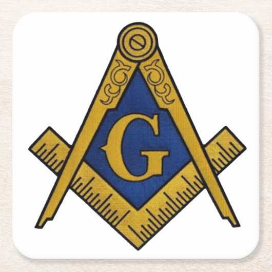 MASONEN CUSTOM SQUARE-UNTERSETZER RECHTECKIGER PAPPUNTERSETZER (Vorderseite)