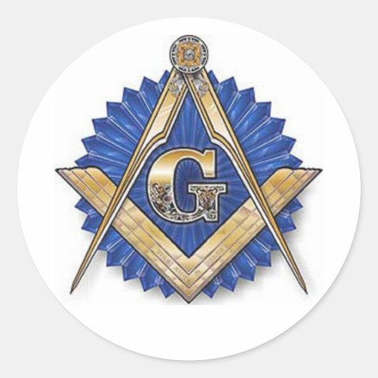 Masonenaufkleber Runder Aufkleber (Vorderseite)