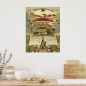 Masonic AF & AM Diploma Poster (Küche)