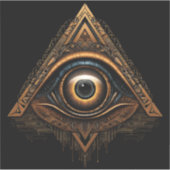 Masonic All Seeing Eye Aufkleber (Vorderseite)