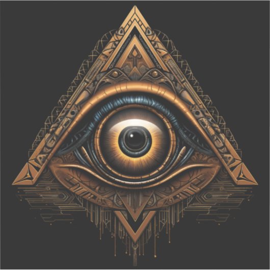 Masonic All Seeing Eye Aufkleber (Vorderseite)