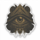 Masonic All Seeing Eye Aufkleber (Vorderseite)