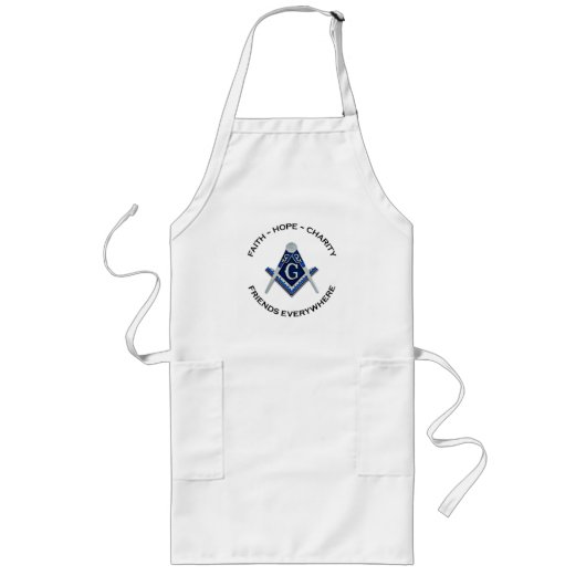 Masonic Apron Blue Lange Schürze (Vorne)