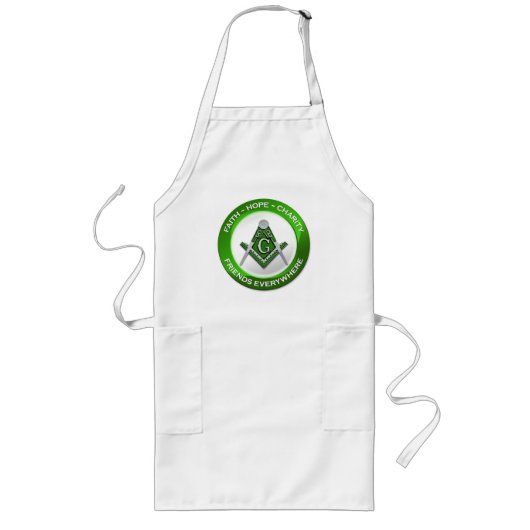 Masonic Apron - Green Lange Schürze (Vorne)