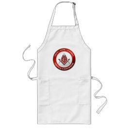 Masonic Apron - Red Lange Schürze