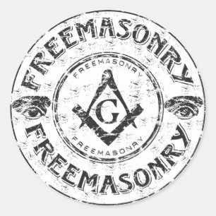 Masonic Autoaufkleber Runder Aufkleber