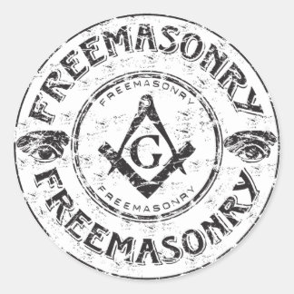 Masonic Autoaufkleber Runder Aufkleber