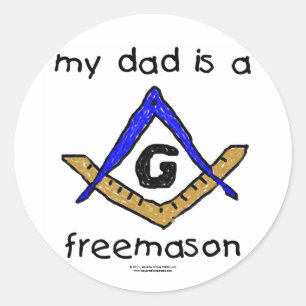 Masonic Baby - Runder Aufkleber