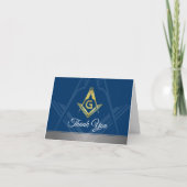 Masonic bedankt sich bei Ihren Karten | Navy Blue (Vorderseite)