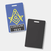 Masonic blue ausweis (Vorder- & Rückseite)