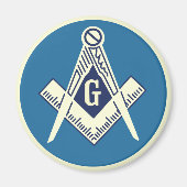 Masonic Blue Lodge Magnete Magnet (Vorne)