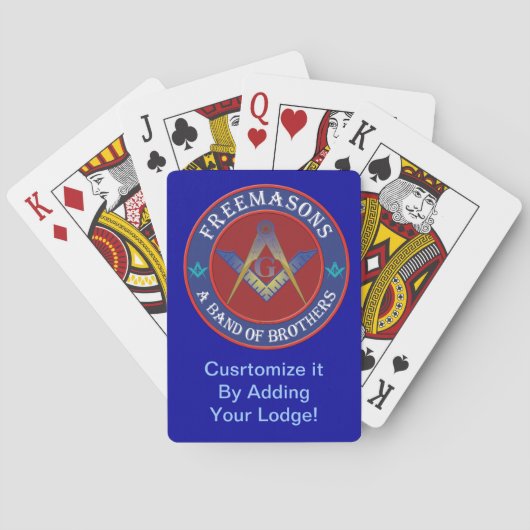 Masonic Brothers Playing Cards Spielkarten (Rückseite)