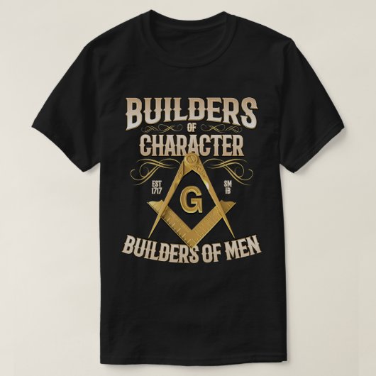 Masonic Builders of Character Freemason T - Shirt (Design vorne)