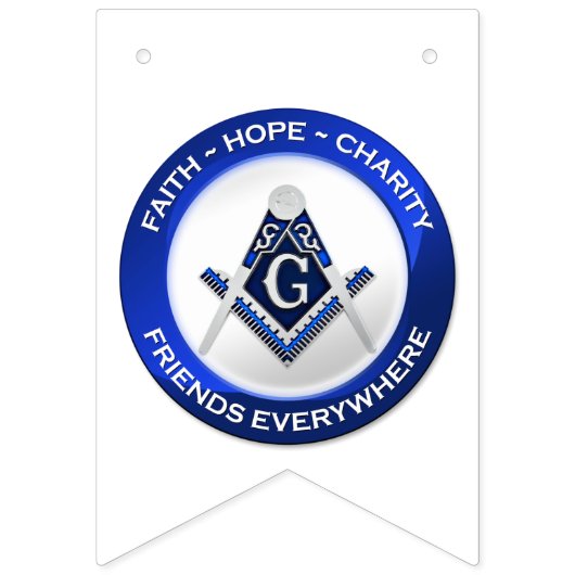 Masonic Bunting Banner Blue (Zweite Fahne)