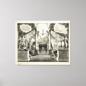 Masonic Chart (1846) Leinwanddruck (Vorderseite)