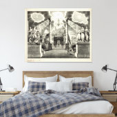 Masonic Chart (1846) Leinwanddruck (Insitu (Schlafzimmer))