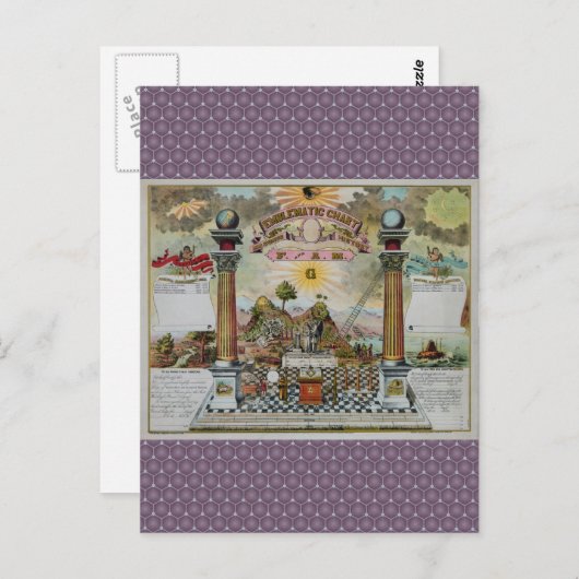 Masonic Chart 2 Postkarte (Vorne/Hinten)