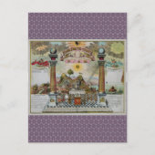 Masonic Chart 2 Postkarte (Vorderseite)