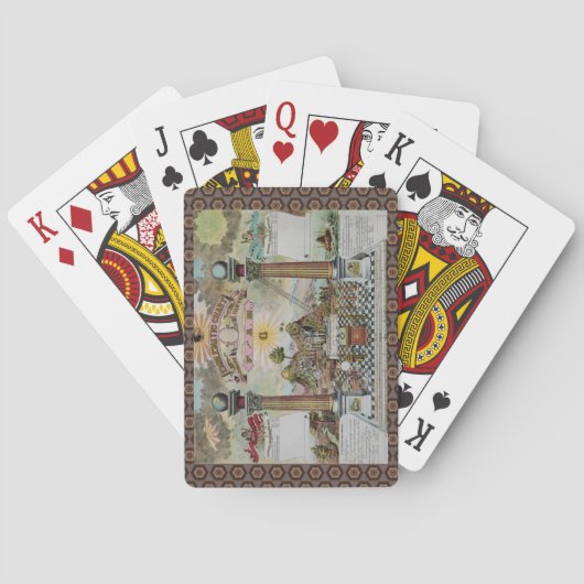 Masonic Chart Spielkarten (Rückseite)