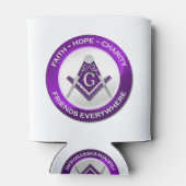 Masonic Cooler Purple Dosenkühler (Rückseite)