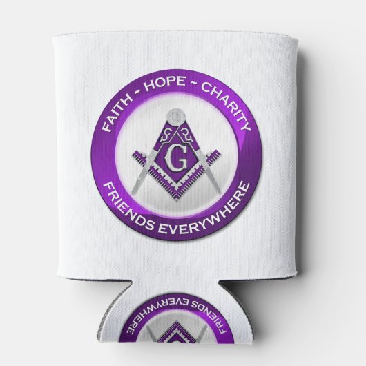 Masonic Cooler Purple Dosenkühler (Rückseite)