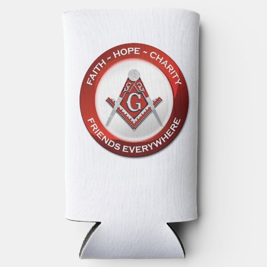 Masonic Cooler Red Selters Dosenkühler (Vorderseite)