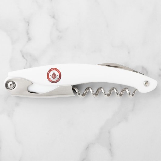 Masonic Corkscrew Red Kellnermesser (Vorderseite)
