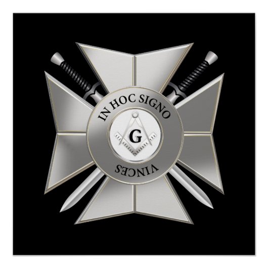 Masonic cross poster (Vorderseite)