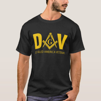 Masonic DAV Disable America Veteran Masons Vater T-Shirt
